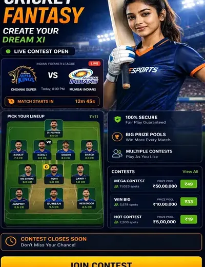 Siteamericanas (site americanas) fantasy cricket & matchday visual 3